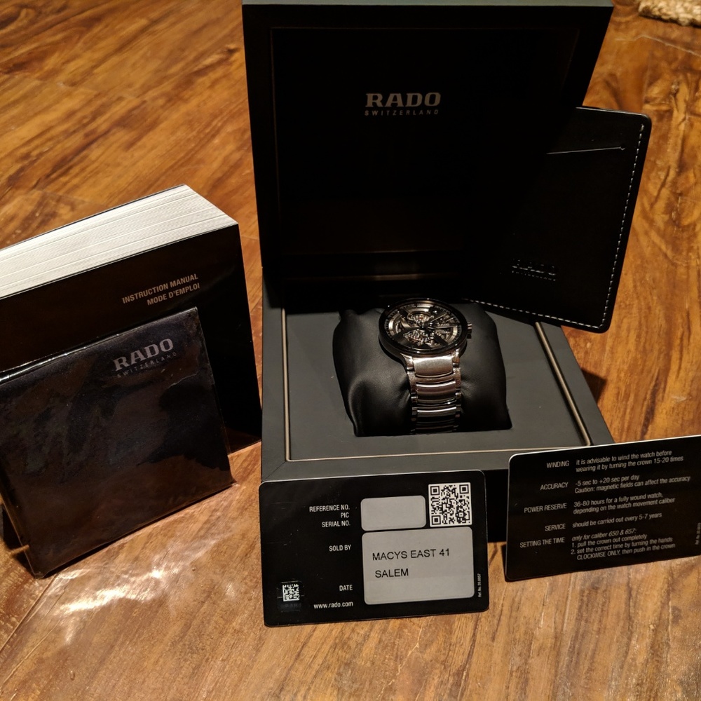 Rado Men's Swiss Centrix Automatic Skeleton Watch - Picture 5 of 8